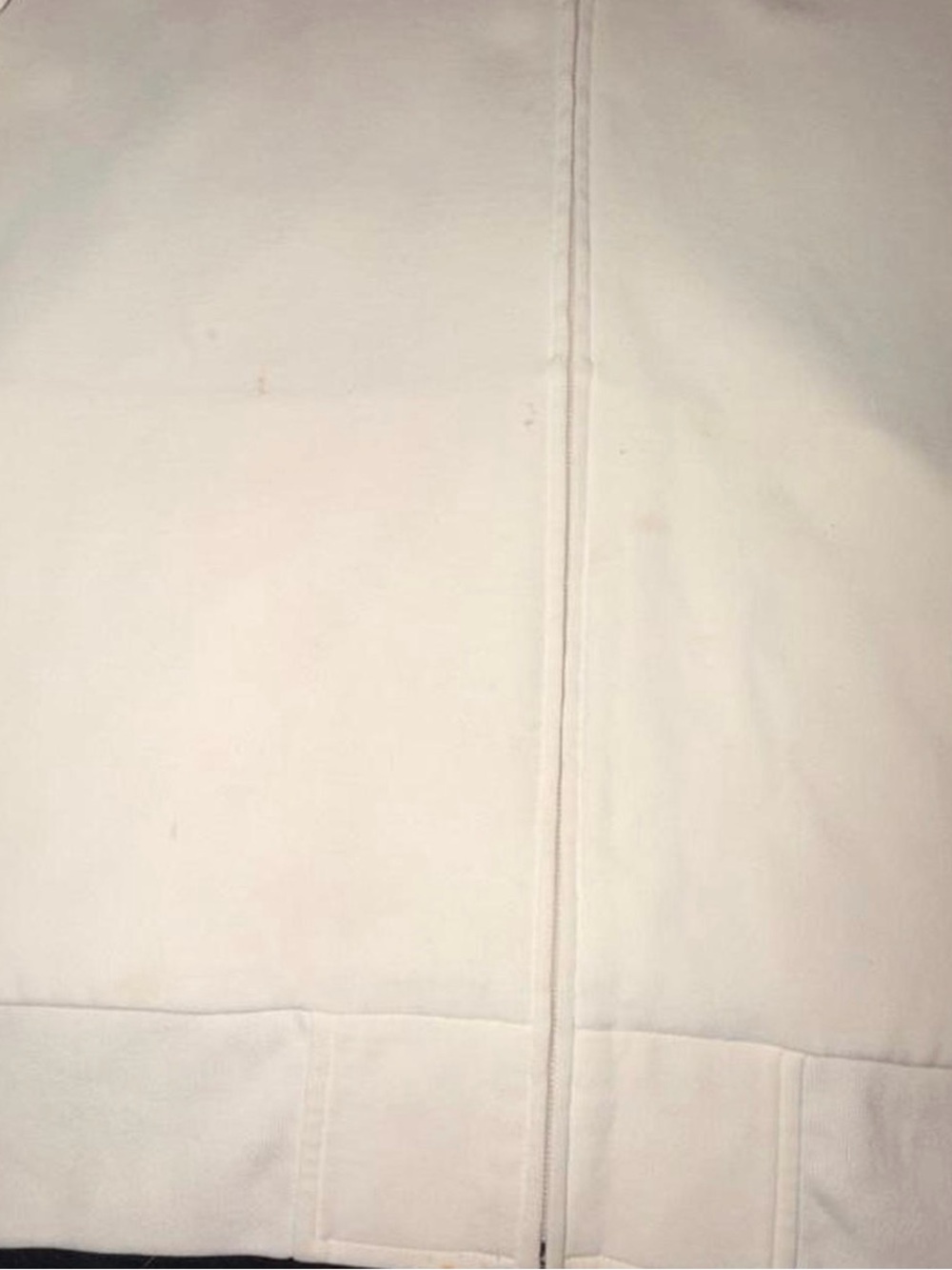 Ralph Lauren White Jacket with Navy Shoulder Panels & Striped Collar - Picture 5 of 7